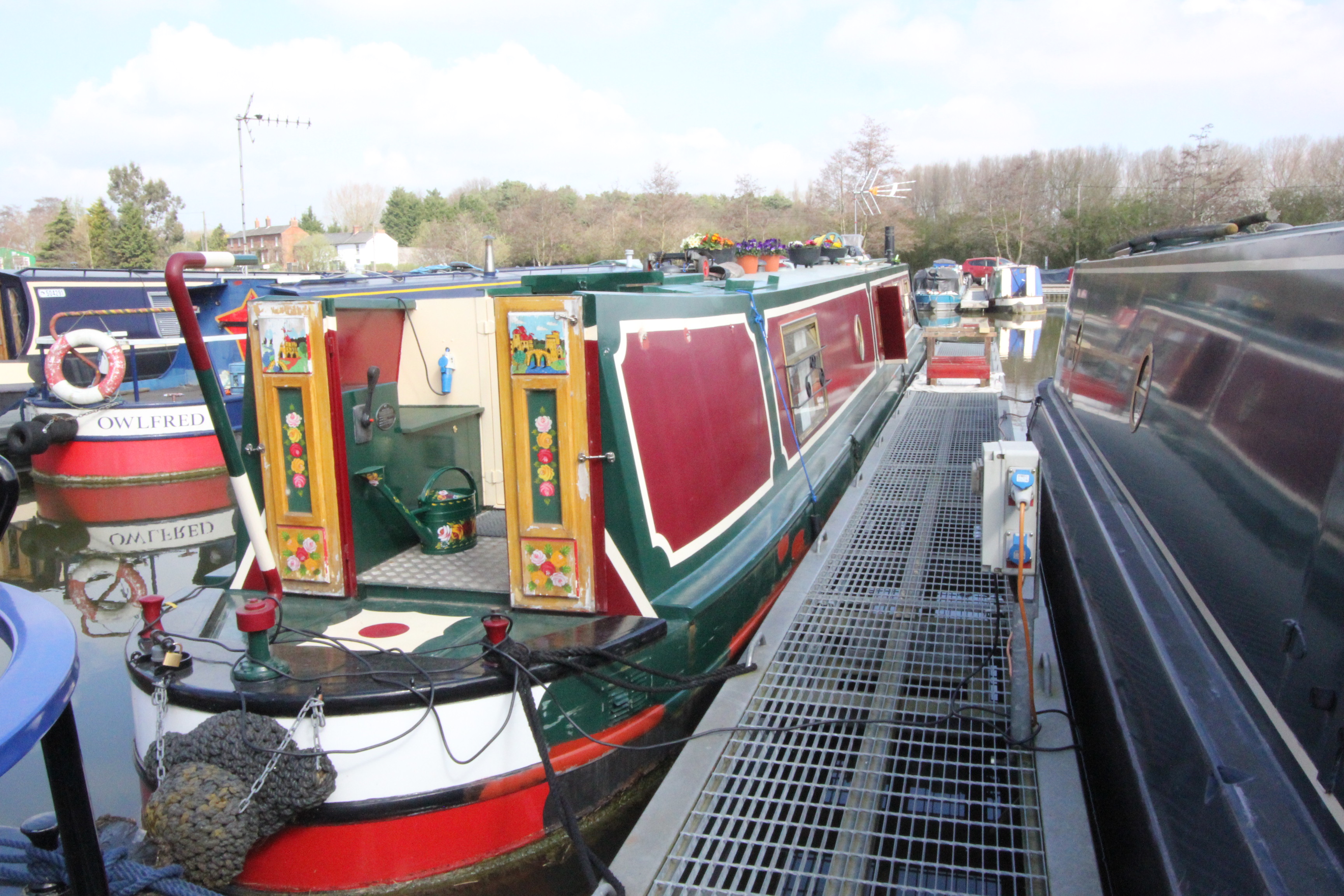 Narrowboat Moorings at Whilton Marina